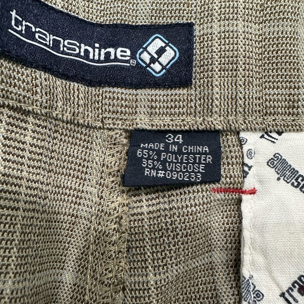Men’s ‎ Tan Flat Front Shorts Lightweight Cotton Blend - Picture 2 of 5